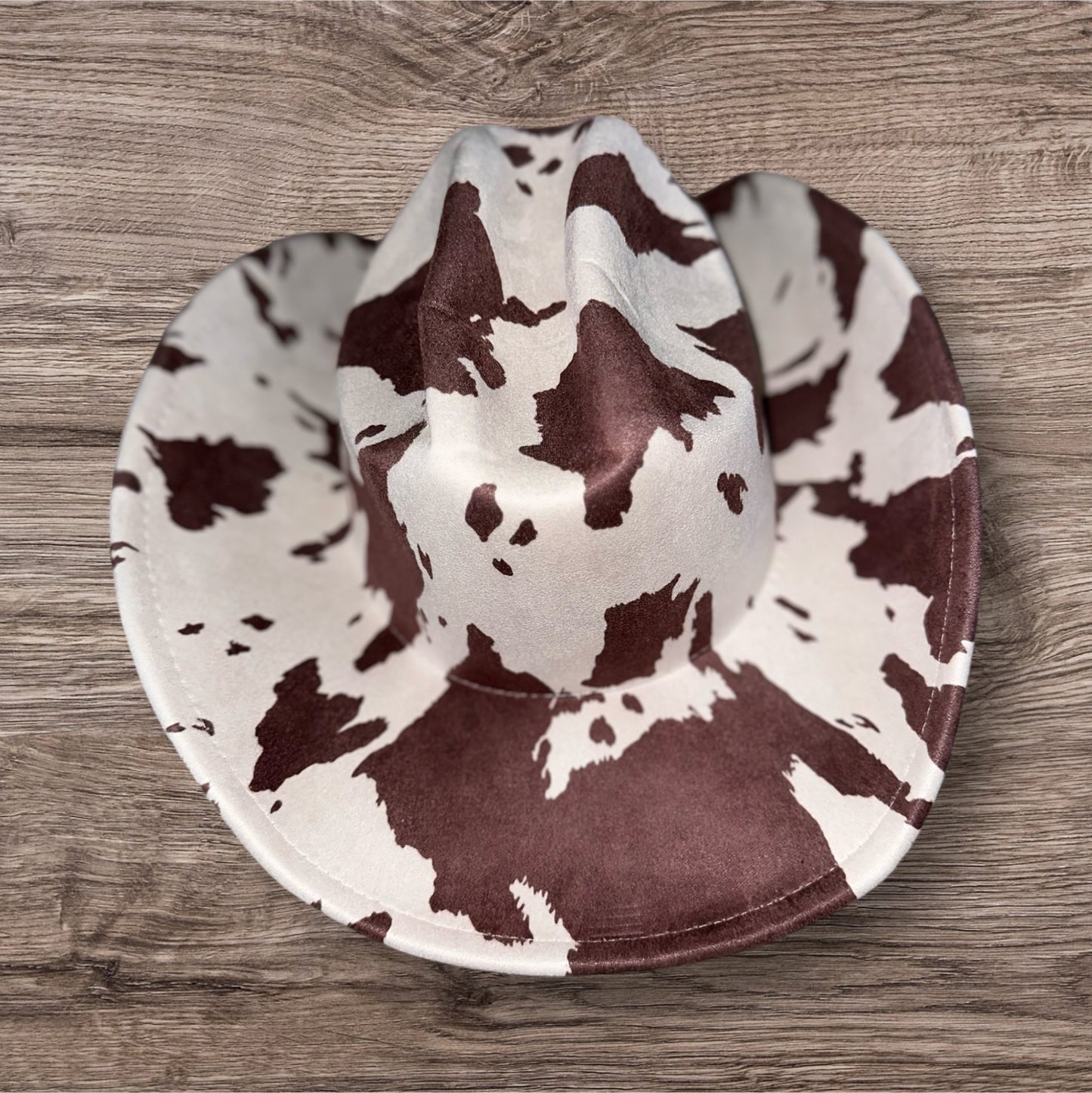 Cow Print Cowgirl Hat